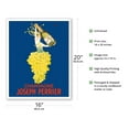 thumbnail image 2 of Champagne Joseph Perrier - French Woman Emerging from Chardonnay Grapes - Vintage Advertising Poster by J. Stall c.1926 - Fine Art Matte Paper Print (Unframed) 16x20in, 2 of 4