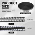 thumbnail image 2 of Uxcell Reflective Tape Strip High Visibility Fabric Webbing Ribbon Sew on Warning Safety Tape Black-White, 2 of 7