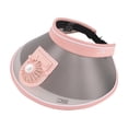 thumbnail image 3 of Sombrero de playa Yuyangstore con ventilador rosa, 3 of 8