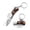 S, variant on Outdoor Folding Knife Mini Keychain with Wooden Handle and Stainless Steel Blade