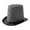 Grey, variant on Universal Trilby Hat for Gentlemen Magicians Carnivals Trilby Hat Thicken Flat Top Hat for Gentlemen Casual Gathering Blue L