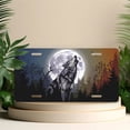 thumbnail image 4 of Wolf Howling at Full Moon Front License Plate, Metal License Plate, Funny Standard Plates Personalized Novelty Decorative For Men/Women/Boys/Girls Car 6×12 Inch, 4 of 6