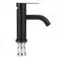 thumbnail image 2 of Grifo De Baño Negro, Grifo De Baño Resistente A Los Arañazos Para Lavabo Para Baño Para Lavadero EOTVIA Cold Hot Faucet, 2 of 8