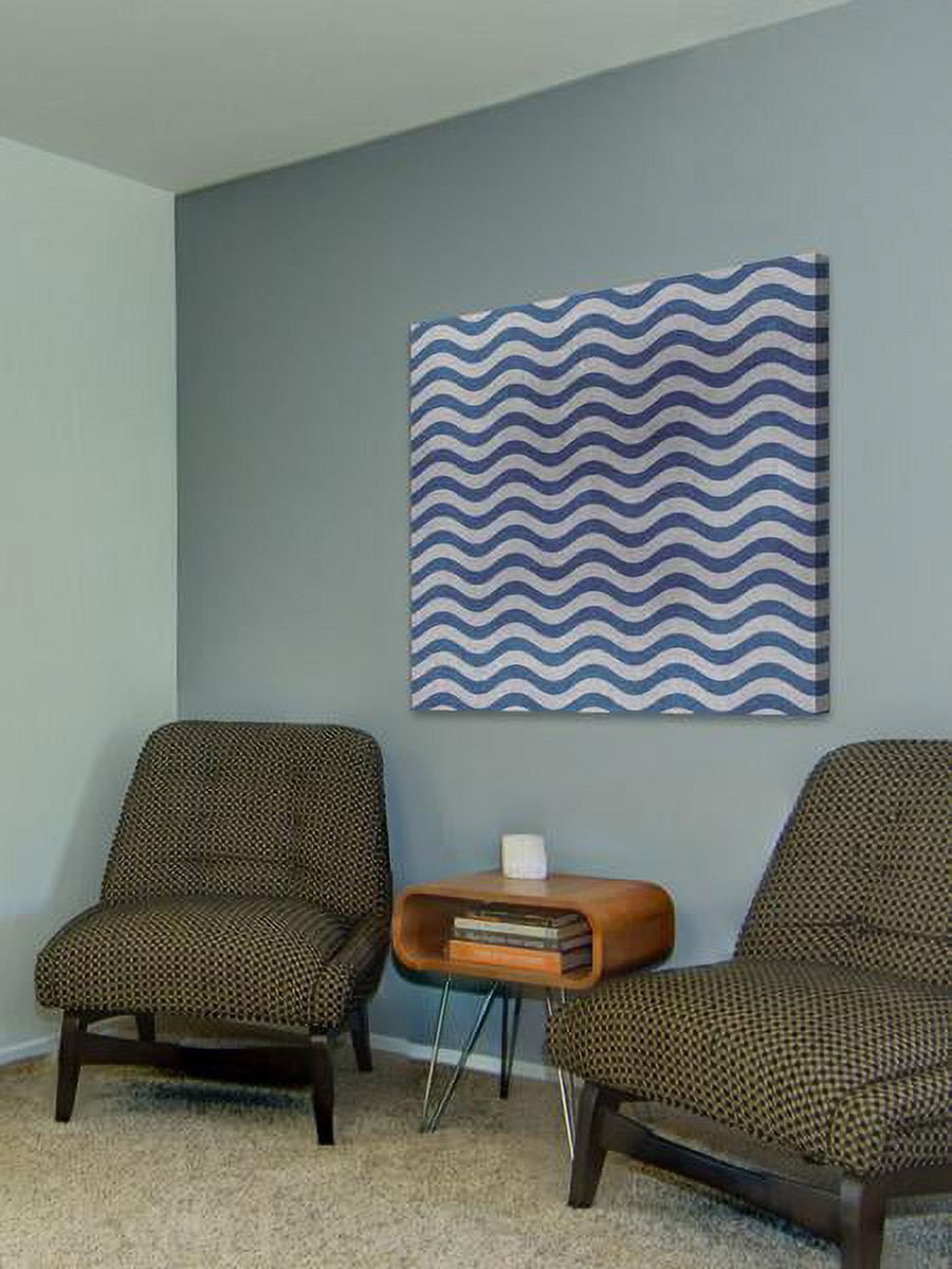 "Blue Waves" Painting Print on Wrapped Canvas