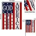 thumbnail image 2 of God Bless America 4th of July Patriotic Garden Flag, Home Decorative American Memorial Day Yard USA Star Stripes Outside Decoration, Spring Summer Seasonal Outdoor Small Decor 12.5x18, 2 of 6