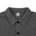 thumbnail image 5 of Mens Autumn And Winter Fashion Casual Button Pocket Solid Hatless Sweater Coat Jacket, 5 of 8