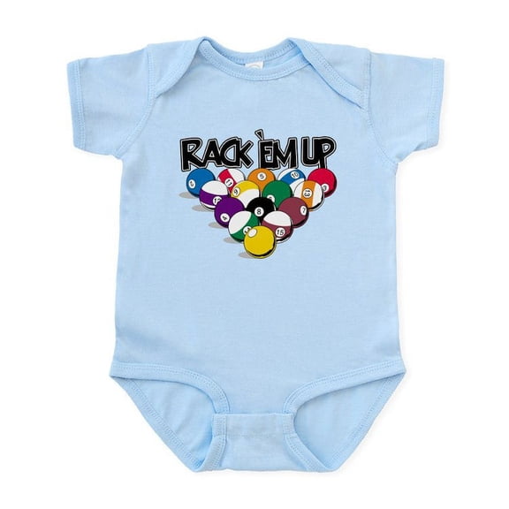 CafePress - Rack Em Up Pool Infant Bodysuit - Baby Light Bodysuit, Size Newborn - 24 Months