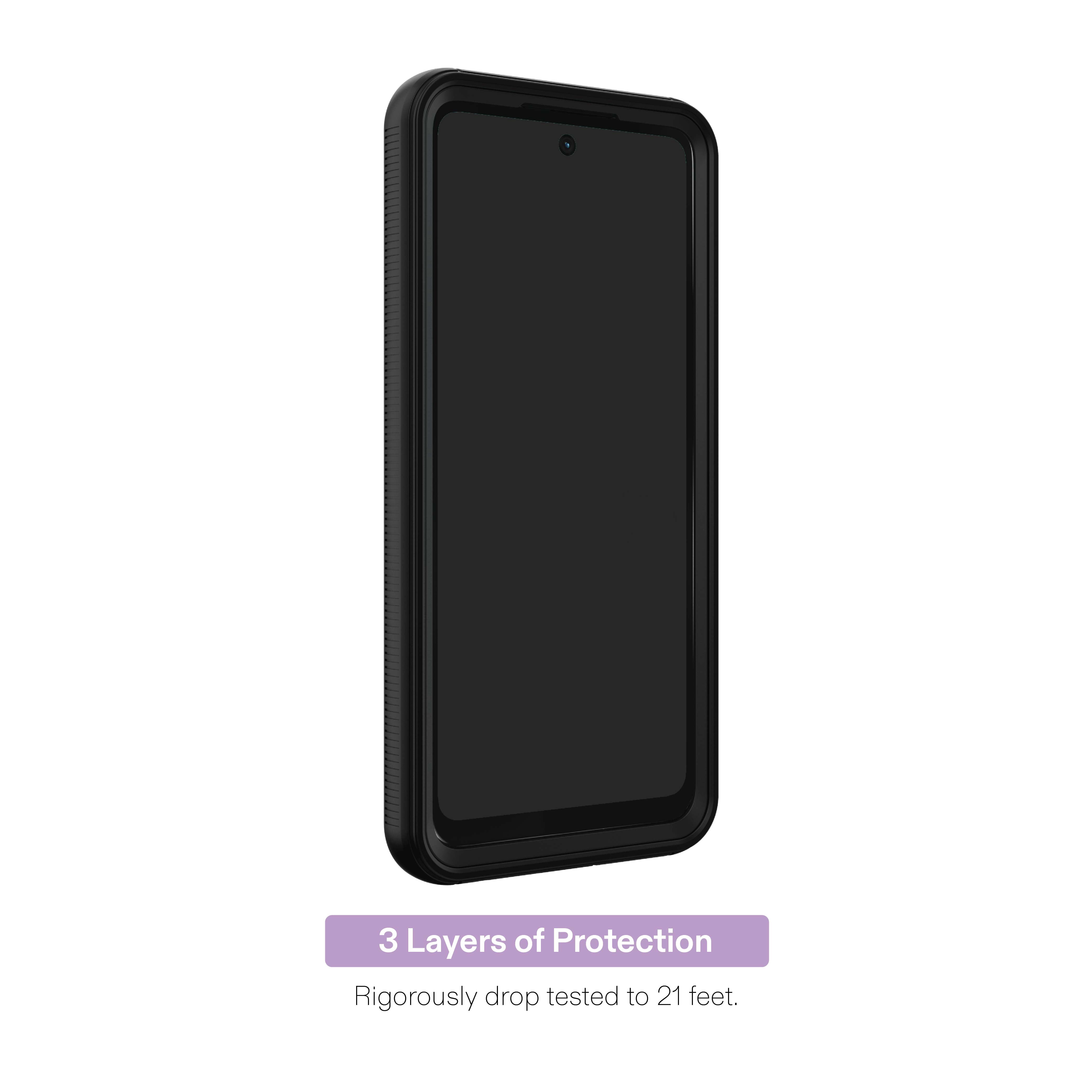 onn Rugged Phone Case for Motorola moto g PLAY (2026) - Black