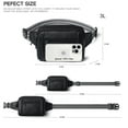 thumbnail image 3 of Fanny Packs for Women Fashion Waist Packs Bag with Adjustable Strap and 4 Zipper Pockets Waterproof Everywhere Crossbody Belt Bag for Workout Running Travelling(Black), 3 of 8
