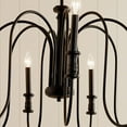 thumbnail image 2 of Kichler Karthe 42" Wide 9-Light Black Traditional Bent Arm Chandelier, 2 of 12