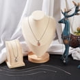 thumbnail image 4 of 15 collares de cadena de serpiente de acero inoxidable de 3 tamaños, 1 mm de ancho, 17,9/19,9/23,8 pulgadas, flexibles y redondos, para hombres y mujeres., 4 of 5