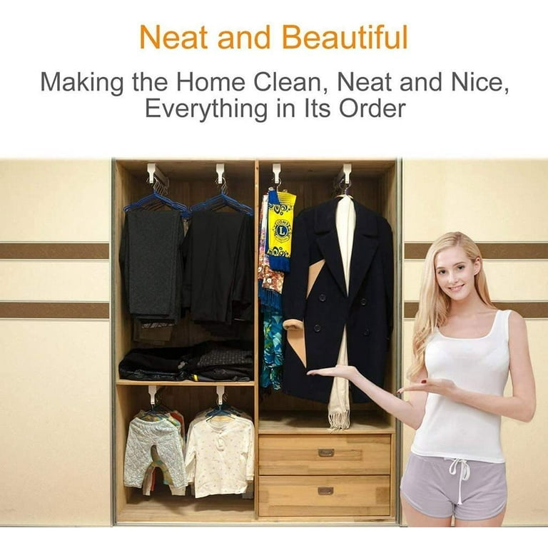  Closet Clothes Hanger Rail Pull Out Pants Rack