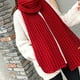 thumbnail image 3 of Sonducket AcrylicFibers Stay Warm Winter Fashion Bufandas largas para mujer Bufanda de punto de invierno , acogedora y elegante Accesorios de disfraces negro, 3 of 6