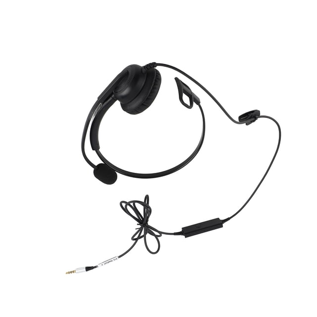Auriculares De Un Solo Oído, Cómodos Y Ligeros Auriculares Con Cable Con Cancelación De Ruido Y Micrófono Para Centro De Llamadas
