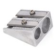 thumbnail image 1 of Sacapuntas de lápiz escolar de doble agujero de metal, lápiz escolar y sacapuntas para niños y adultos, 1 of 5