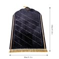 thumbnail image 3 of Binwennn Light Blankets Blanket Fuzzy Small Bedroom Area Rug Portable Prayer Rug: Thick Embossed Flannel Prayer Mat With Sponge Base For Indoor/Outdoor Use, 3 of 4