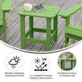 thumbnail image 6 of BizChair Tiered Commercial Poly Resin Adirondack Side Table - Lime Green - All-Weather - Indoor/Outdoor, 6 of 12