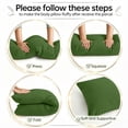 thumbnail image 3 of BedTreat Full Body Pillow Insert with Pillowcase for Adults,Long&Fluffy Pillow for Side Sleeper,Soft&Breathable (20X54,Green), 3 of 6