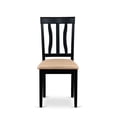 thumbnail image 4 of East West Furniture  5 Piece Dining Room Table Set- a Rectangle Table and 4 Faux Leather Chairs, Black (Seat Options) LGAN5-BLK-C, 4 of 5