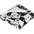 thumbnail image 5 of Cute Panda Throw Blanket Warm Ultra-Soft Micro Fleece Blanket for Bed Couch Living Room, 5 of 6