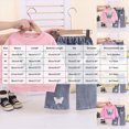 thumbnail image 3 of yboeqw Kids Girl Clothes Girl Long Sleeve Sweatshirt Pullover Tops + Denim Pants Fall and Winter Outfit Set,Size 2-3 Years, 3 of 5