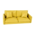 thumbnail image 2 of Sofá en miniatura para casa de muñecas a escala 1:12, muebles para decoración de casa de muñecas Amarillo, 2 of 9