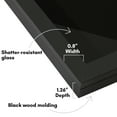 thumbnail image 3 of Americanflat 15x8.5 Picture Frame with Shatter-Resistant Glass Pin Display Case Ideal Enamel Pins - Black, 3 of 9