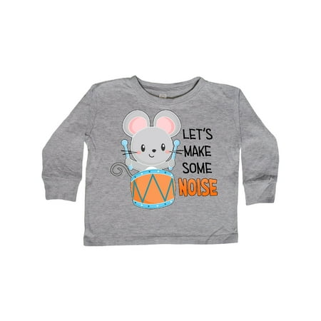 

Inktastic Let s Make Some Noise Cute Mouse Drummer Gift Toddler Boy or Toddler Girl Long Sleeve T-Shirt