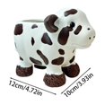 thumbnail image 1 of JJKBVCLO Mignon Vache Animal Résine en Forme de Vache Petite Succulente Convient pour Mini et Cactus Jardin en Pot, 1 of 6