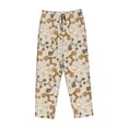 thumbnail image 4 of Xecao Cartoon Poodle Dog Women's Straight Lounge Pajama Pants: The Epitome of Relaxed Sleepwear, 4 of 9