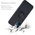 thumbnail image 6 of Case for iPhone 12 Pro Max 6.7 inch, Slim Liquid Silicone Phone Case with 360 Rotatable Ring Holder Kickstand wtih Magnetic Car Mount Gel Rubber Shockproof TPU Bumper Case Cover -Black, 6 of 16