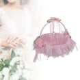 thumbnail image 4 of Cesta de boda Sunnimix decoraciones románticas 22cm x 23cm Rosado, 4 of 8
