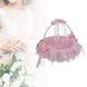 thumbnail image 4 of Cesta de flores para boda, 22 cm x 23 cm, decorativa, elegante y romántica, para niña de las flores. Rosado, 4 of 8