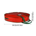 thumbnail image 3 of OEFNTAC Christmas Ribbon Storage Bag PE 36.02x7.99in Tree Ball Rattan Organizer Holiday Decoration Storage Solution, 3 of 8
