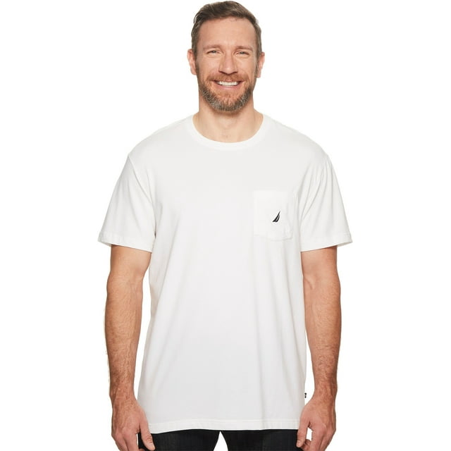 Camiseta Nautica Solid con cuello redondo y bolsillo de manga corta para hombre