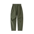 thumbnail image 2 of WAVSUF Men's Softshell Pants Loose Fit with Pockets Elastic Waist Fall Running Outdoor Pants Green L, 2 of 7