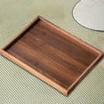 thumbnail image 6 of Square Wooden Tea Tray for Dry Brewing and Cup Organization - Multi-Purpose Snack and Fruit Serving Platter, Space-Saving Home Kitchen Accessory, 6 of 6