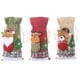 thumbnail image 1 of Bolsas para botellas de vino navideñas, regalo reutilizable de arpillera para botellas de vino, para decoraciones de fiestas navideñas, 1 of 5