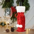 thumbnail image 6 of Decorative Christmas Wine Bags For Gift Giving, Festive Drawstring Wine Bottle Covers For Holiday Parties And Dining Table Ambiance Creations, 6 of 6