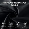 thumbnail image 4 of 3 Ft Large Bean Bag Chairs for Adults/Teens with Memory Foam Filling, Bean Bag Sofa with Filler Included, Soft Dutch Velvet Fabric Beanbags,3 Foot, Black, 4 of 13