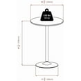 thumbnail image 3 of Pemberly Row 28" Round Bar Height Pub Table in Black and Chrome, 3 of 5