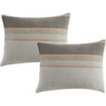 thumbnail image 5 of Lanco Edward 3 Piece Comforter Set, Bed Size: Queen, Flannel Print, Striped Zig Zag, Grey, 5 of 5