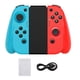 thumbnail image 1 of Gamepad Plastic USB Joypad Reemplazo del controlador de consola de juegos compatible con Bluetooth para Switch, Azul Rojo Jumpingount EL000978-01B, 1 of 2