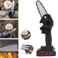 thumbnail image 2 of Graflsoa Compact 4-Inch Electric Chainsaw with 2000mAh Battery, Lightweight ABS Housing, High-Efficiency Tree Cutting, Black, US/EU Plug Option, 2 of 7