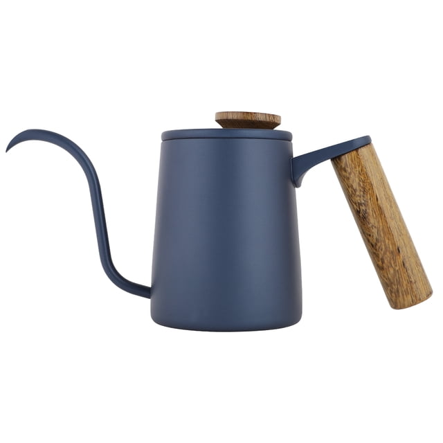 Starbun Cafetière Goutte à Goutte - 350 ml avec poignée en Acier Inoxydable à la Mode (Bleu)