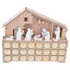thumbnail image 2 of BRI Calendario de luz LED Calendario de escritorio de madera Adorno de calendario de adviento de Navidad para decoración navideña, 2 of 10