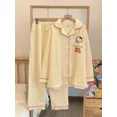 thumbnail image 2 of Sanrio Hello Kitty Silk Pajamas Women's Autumn Cotton Long Sleeve Pants Loose Casual Loungewear Women's Pajamas Pants Set, 2 of 4