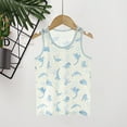 thumbnail image 2 of CYRBOKO Tank Tops for Toddler Boys, Casual Soft Sleeveless Cotton Summer Undershirts White Size 4-5 T, 2 of 3
