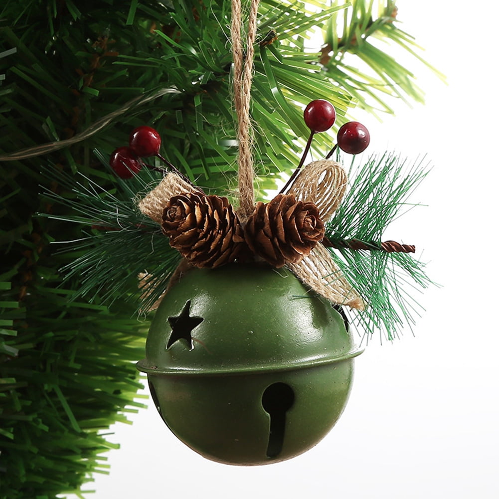 Christmas Bell Hanging Pendant Jingle Bell Painted Bells Christmas Tree ...