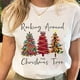 thumbnail image 2 of Camisetas estampadas de Papá Noel para mujer, camiseta de Navidad y Año Nuevo de los años 90, ropa femenina, Tops estampados, camiseta gráfica de dibujos animados a la moda para mujer, 2 of 5